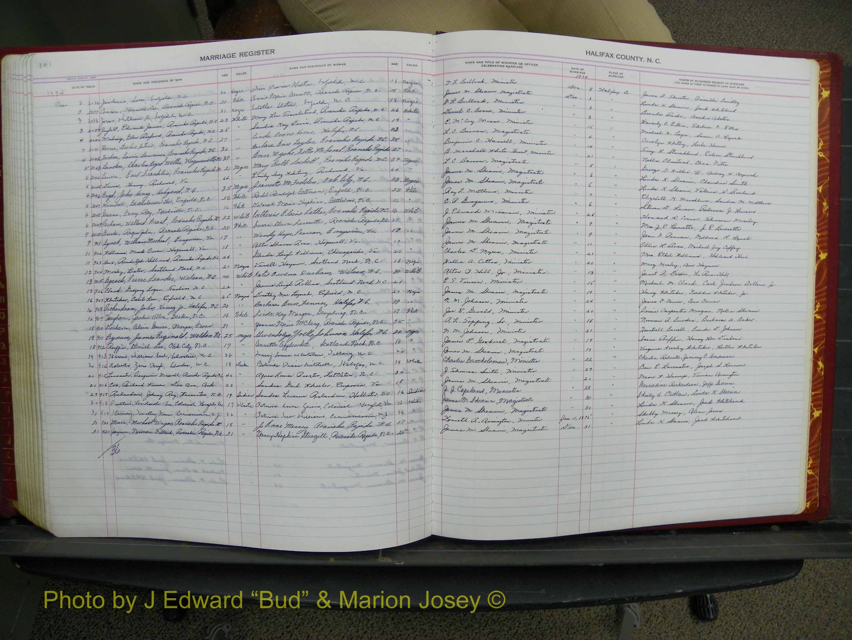 Halifax Marriage Book 17, 1969-1974 P 102.JPG