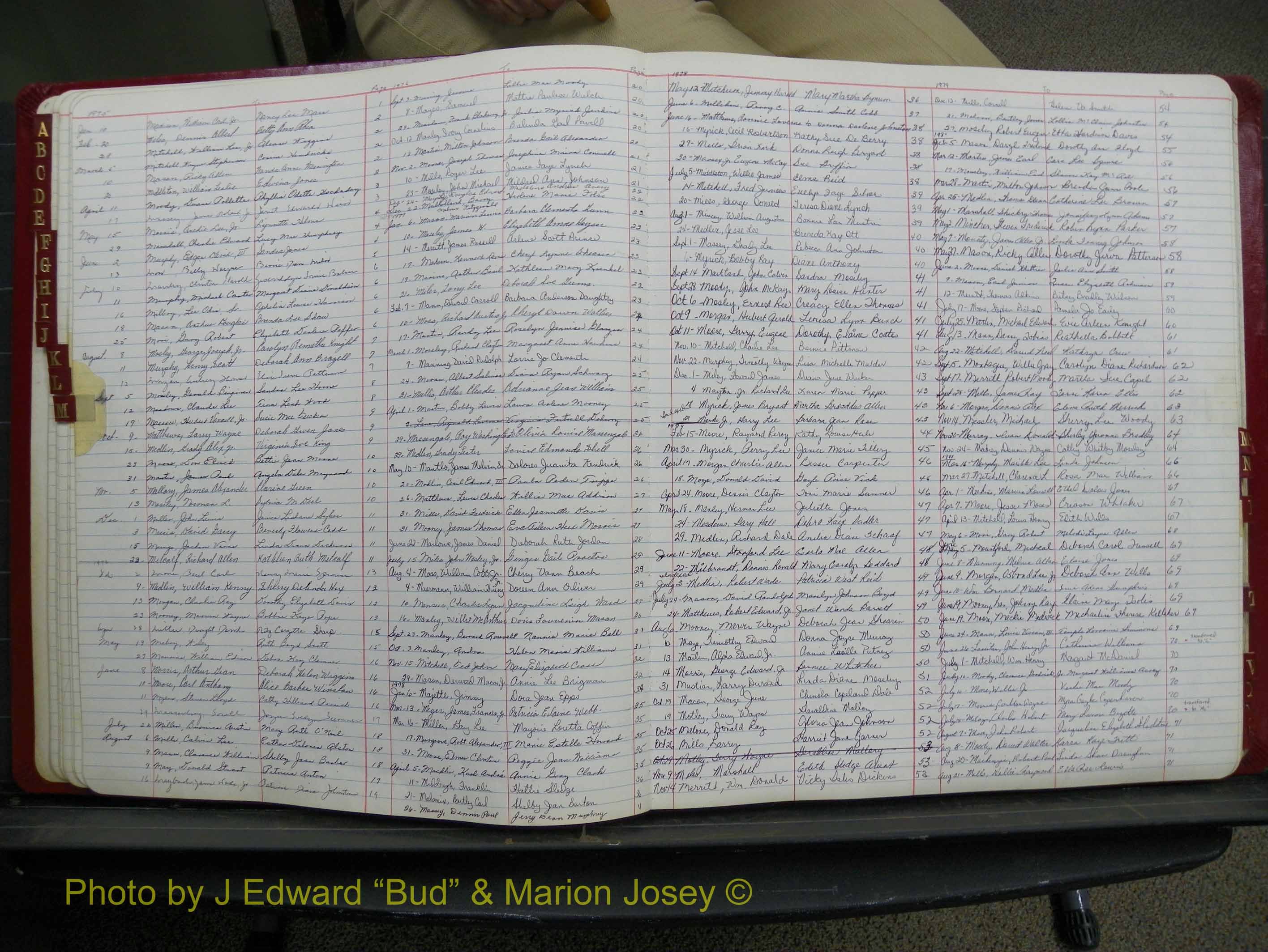 Halifax Marriage Book 18, 1975-1983 Index M.JPG