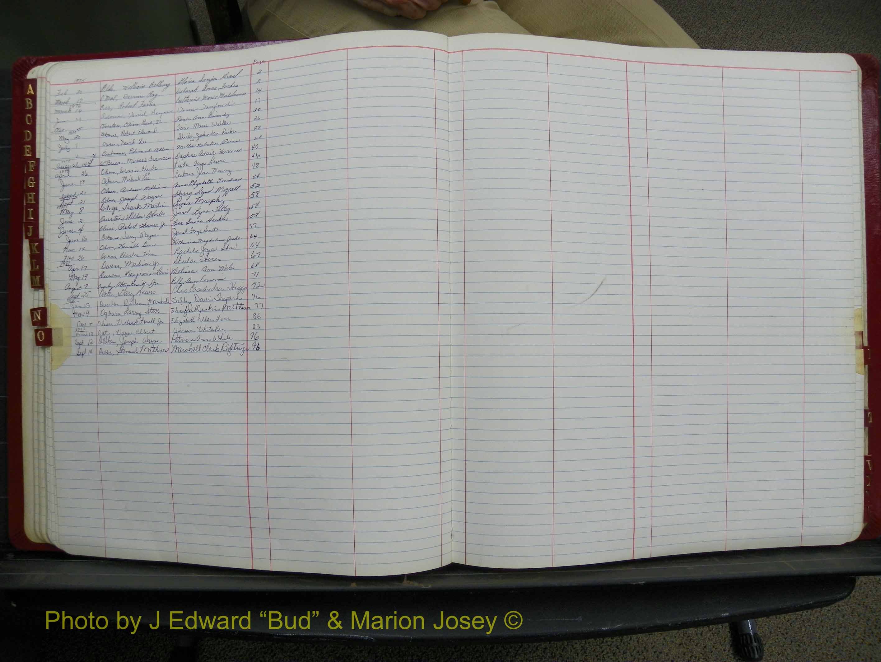Halifax Marriage Book 18, 1975-1983 Index O.JPG