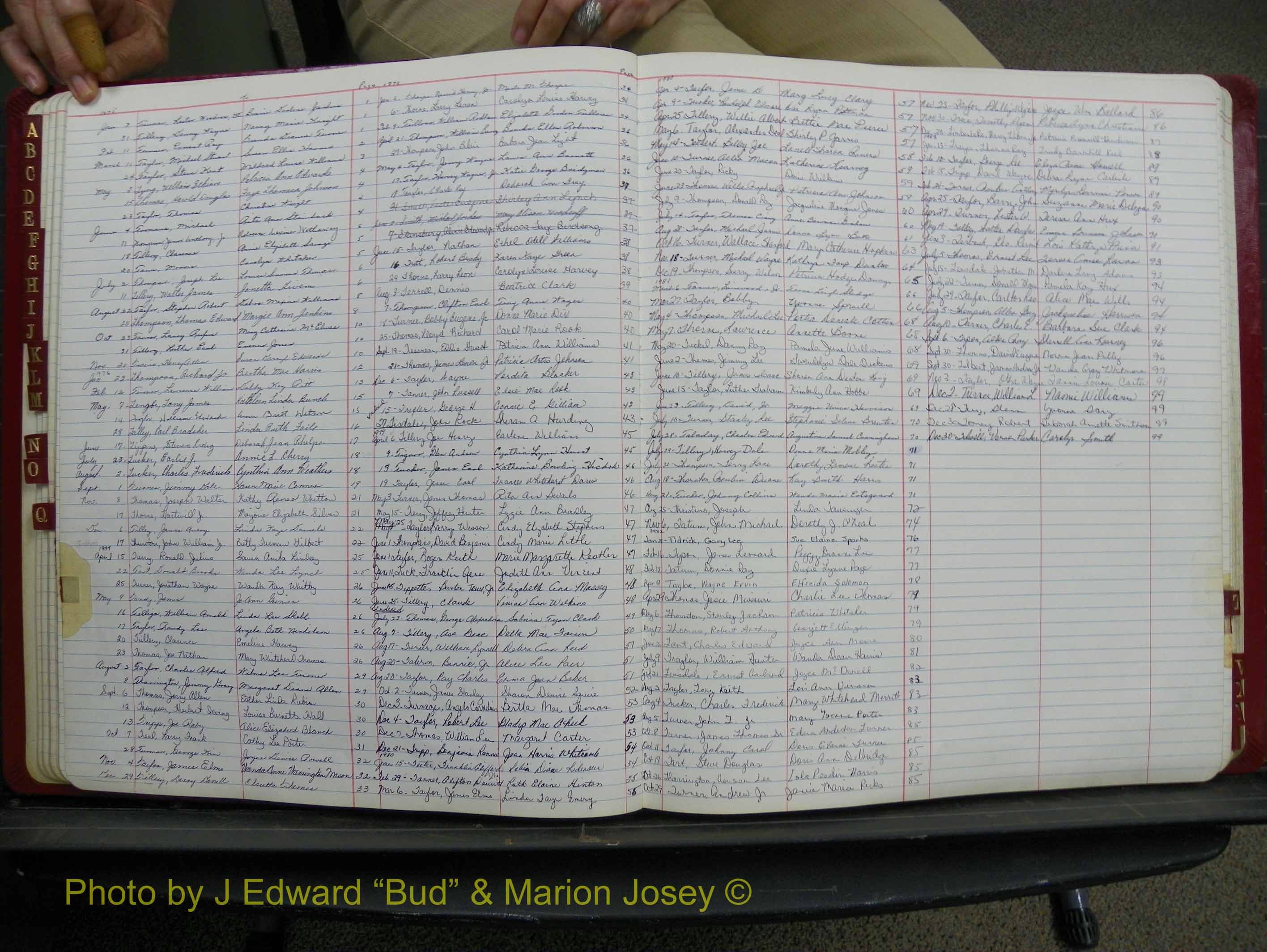 Halifax Marriage Book 18, 1975-1983 Index T.JPG