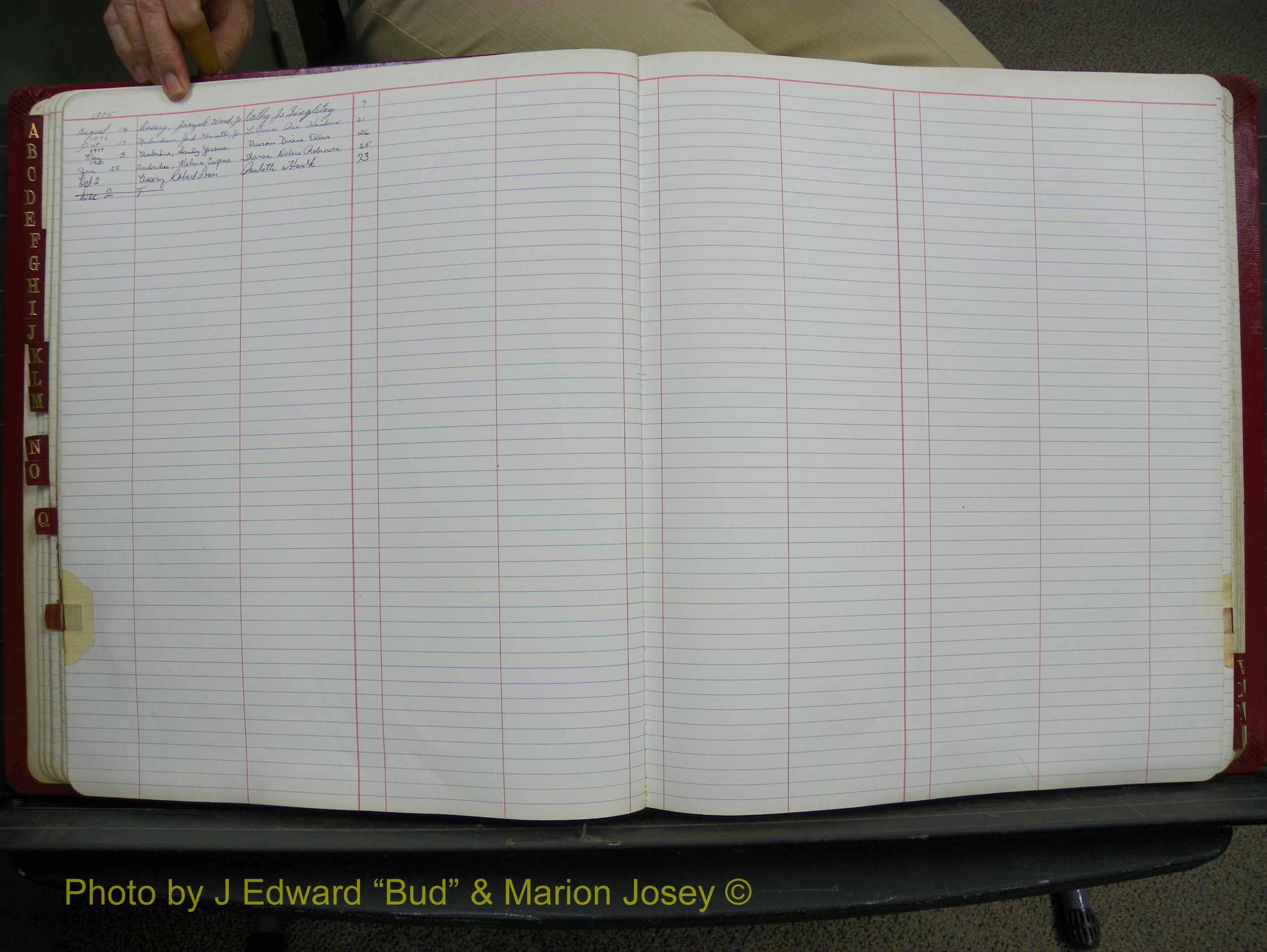 Halifax Marriage Book 18, 1975-1983 Index U.JPG