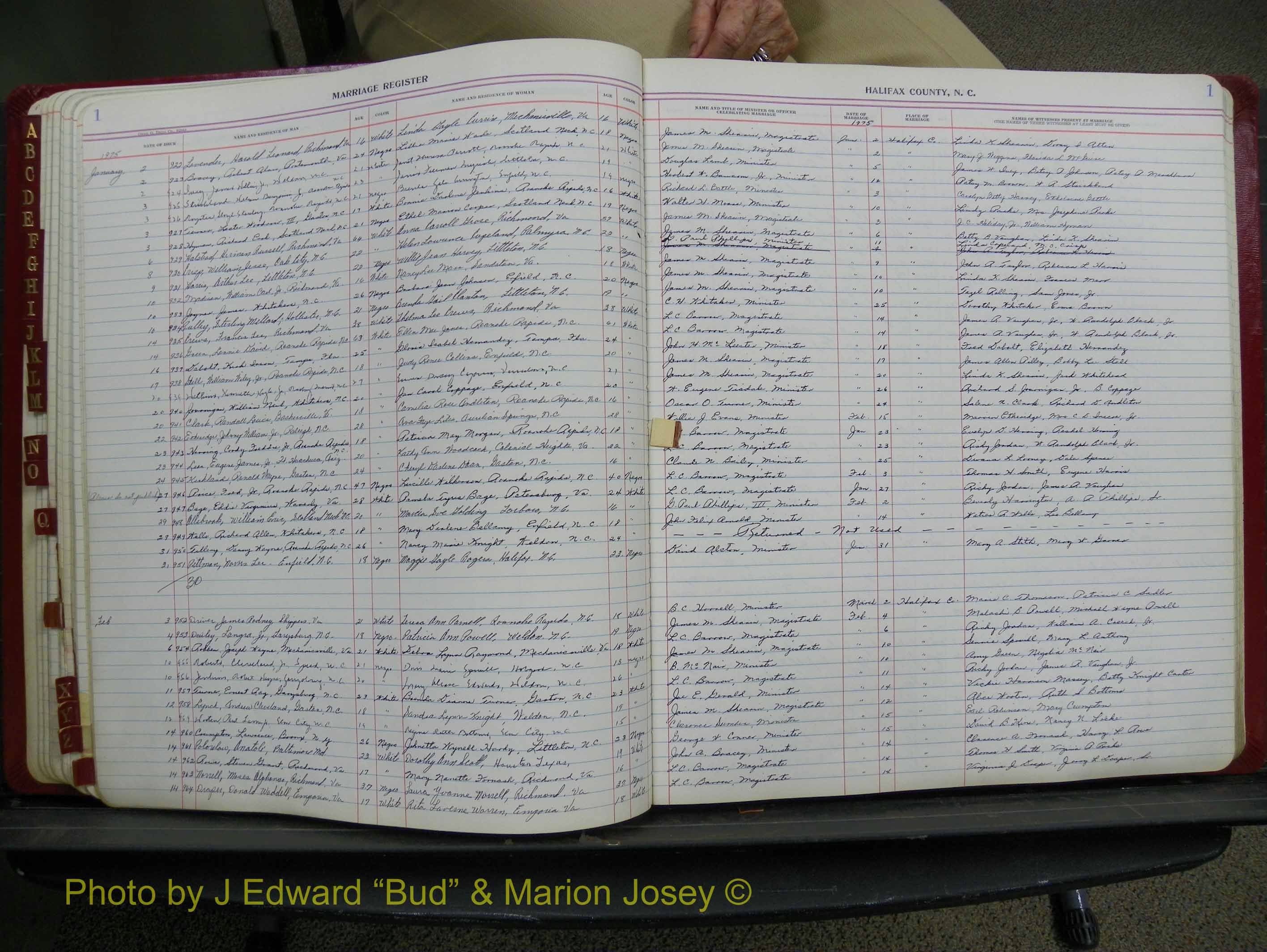 Halifax Marriage Book 18, 1975-1983 P 001.JPG