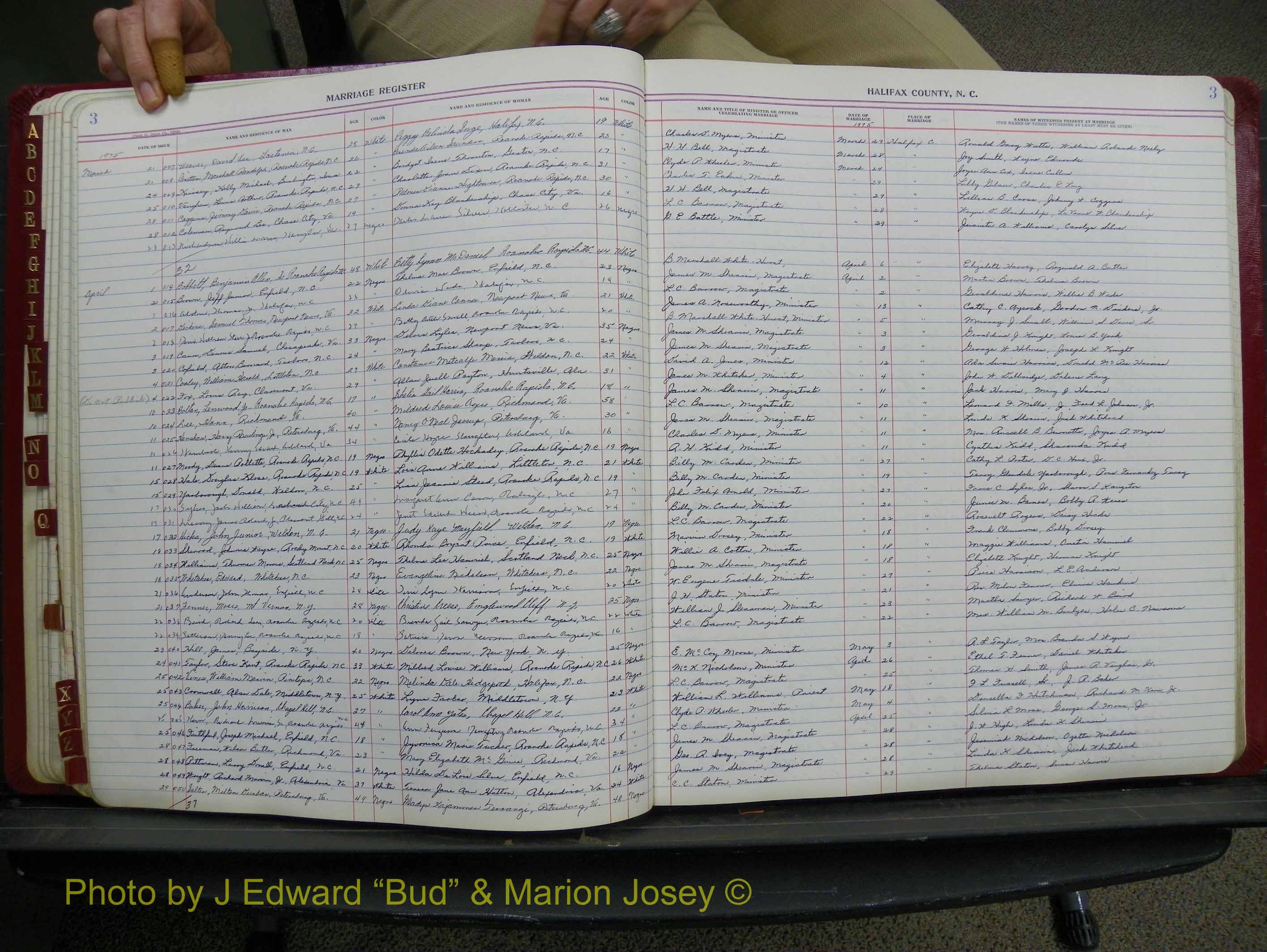 Halifax Marriage Book 18, 1975-1983 P 003.JPG