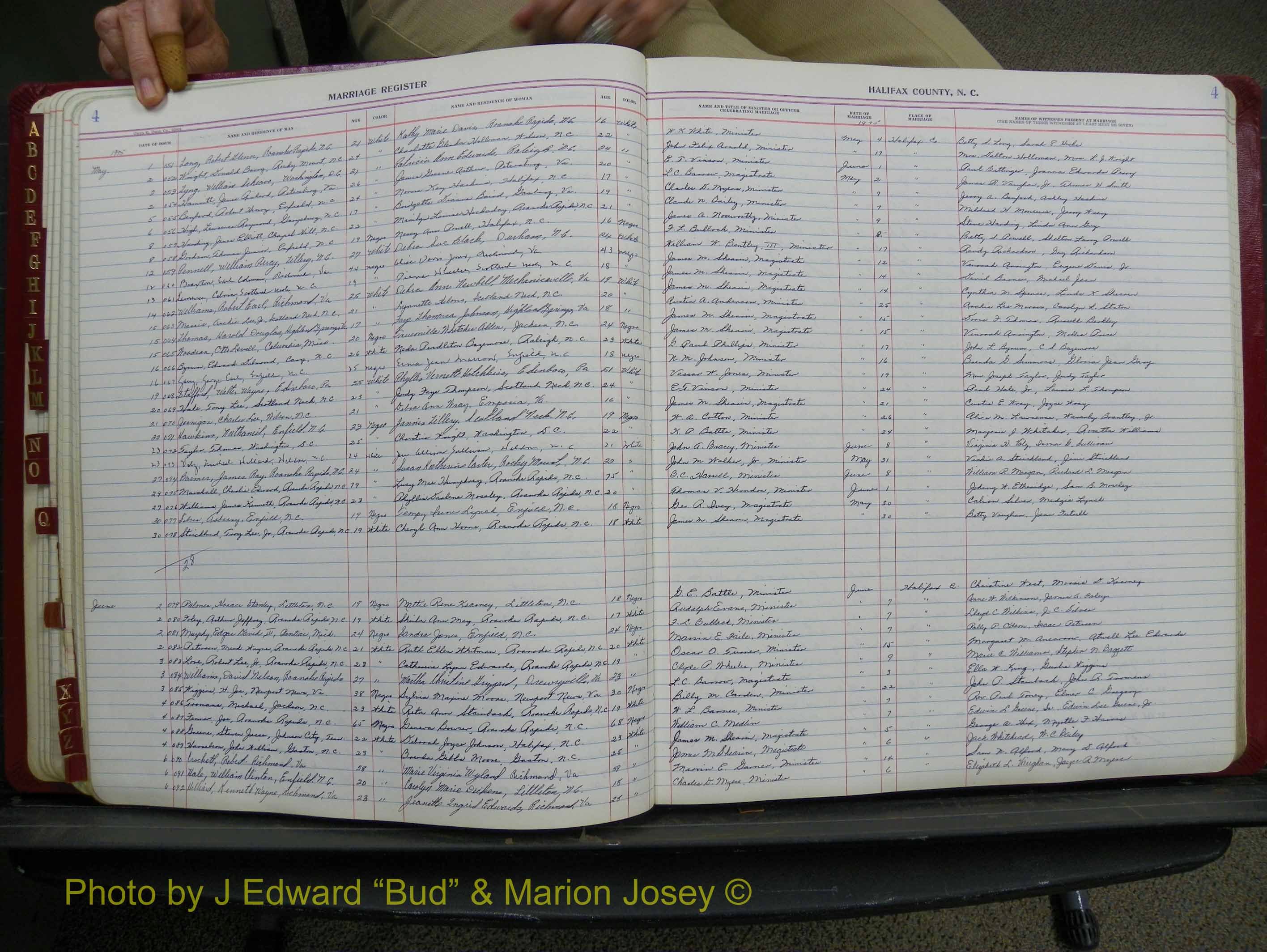 Halifax Marriage Book 18, 1975-1983 P 004.JPG