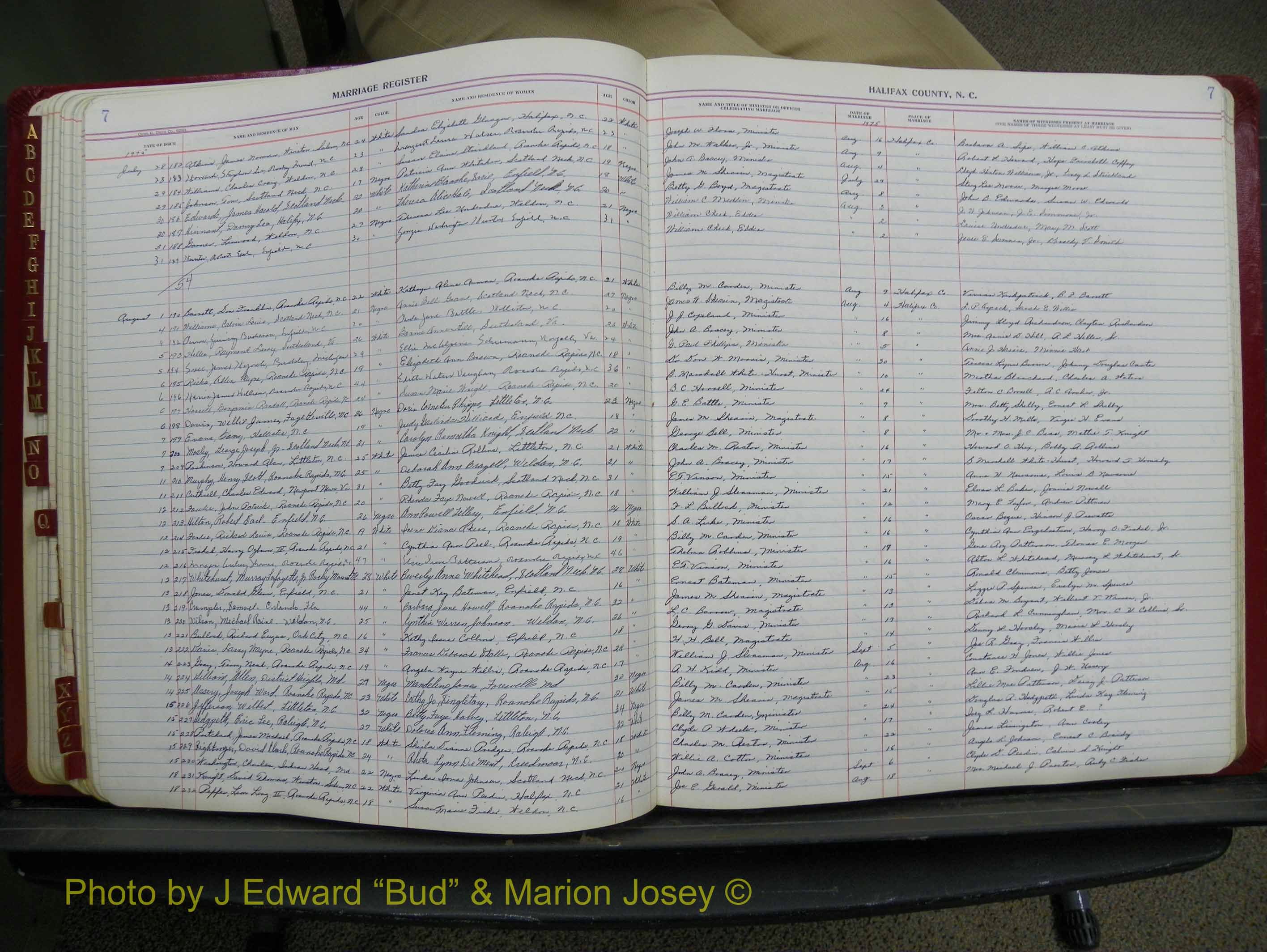Halifax Marriage Book 18, 1975-1983 P 007.JPG