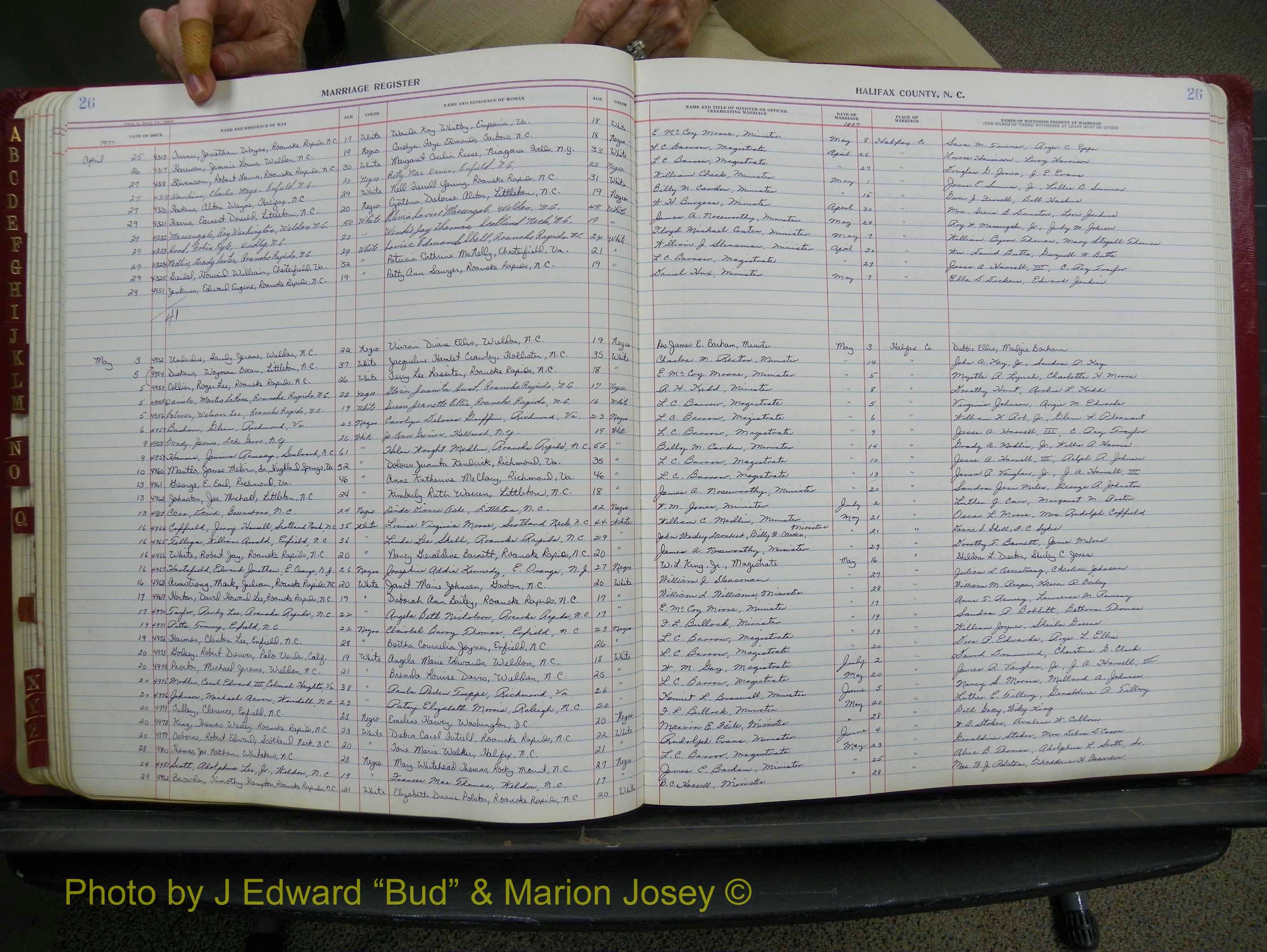 Halifax Marriage Book 18, 1975-1983 P 026.JPG