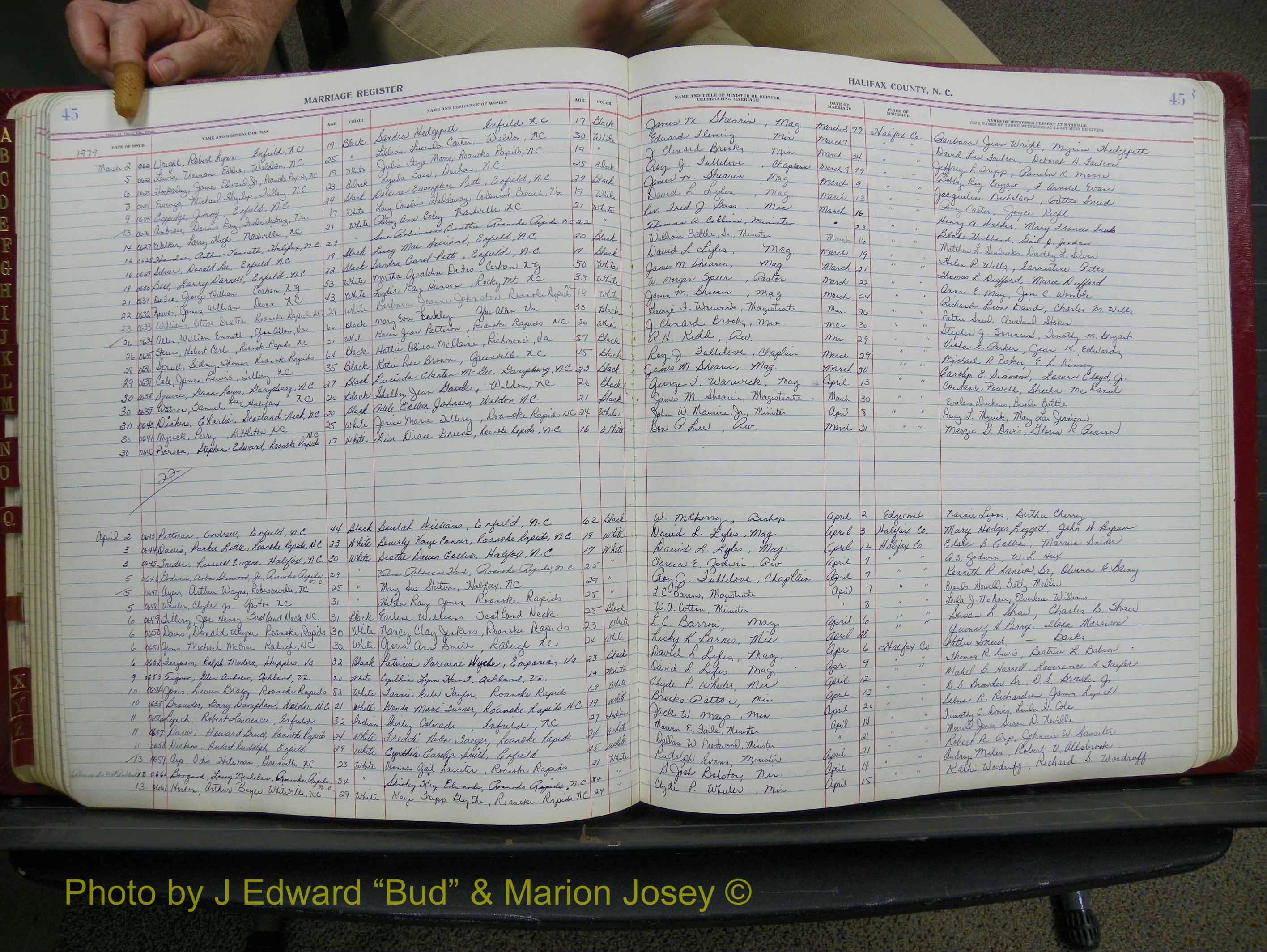 Halifax Marriage Book 18, 1975-1983 P 045.JPG