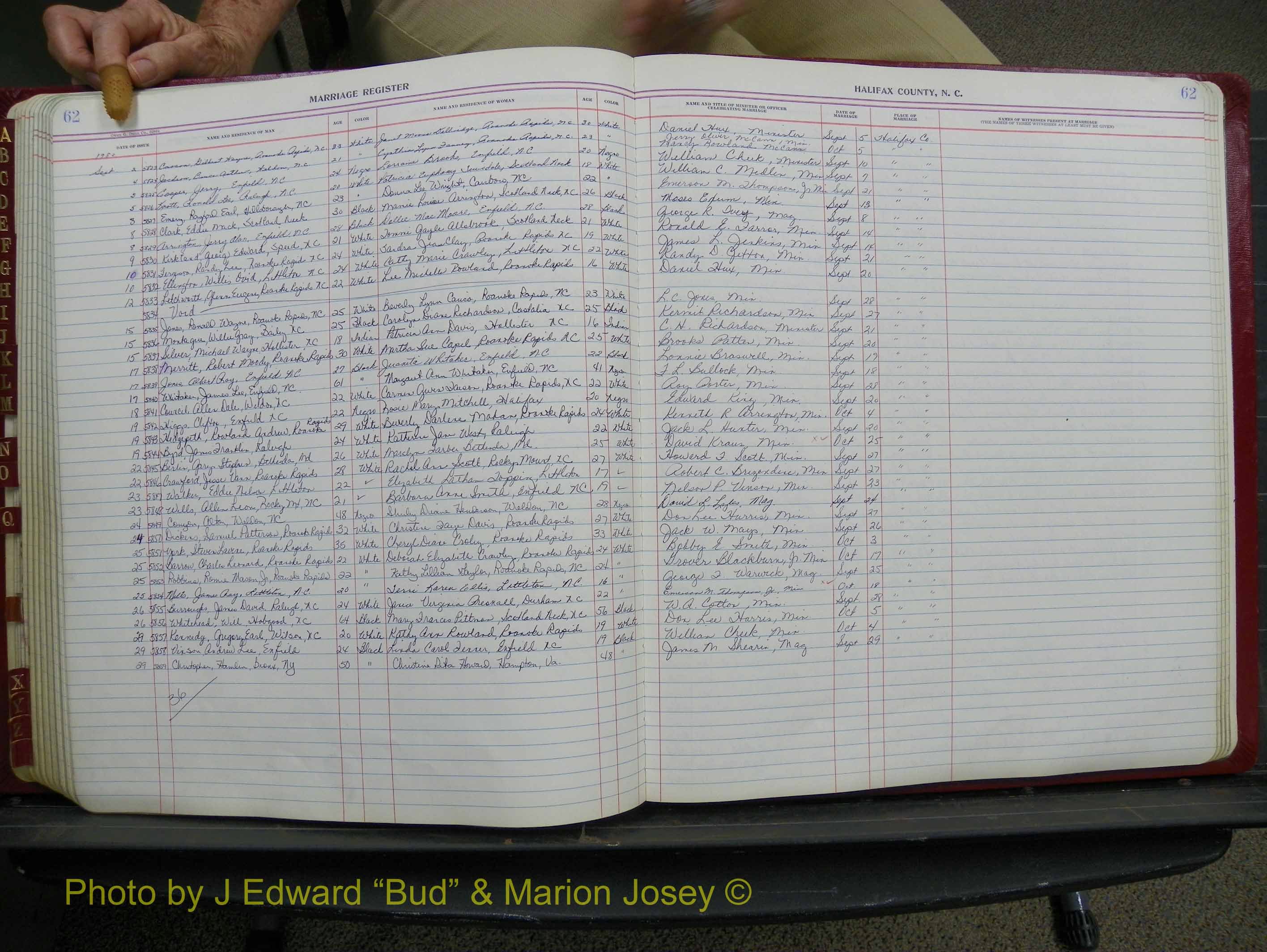 Halifax Marriage Book 18, 1975-1983 P 062.JPG