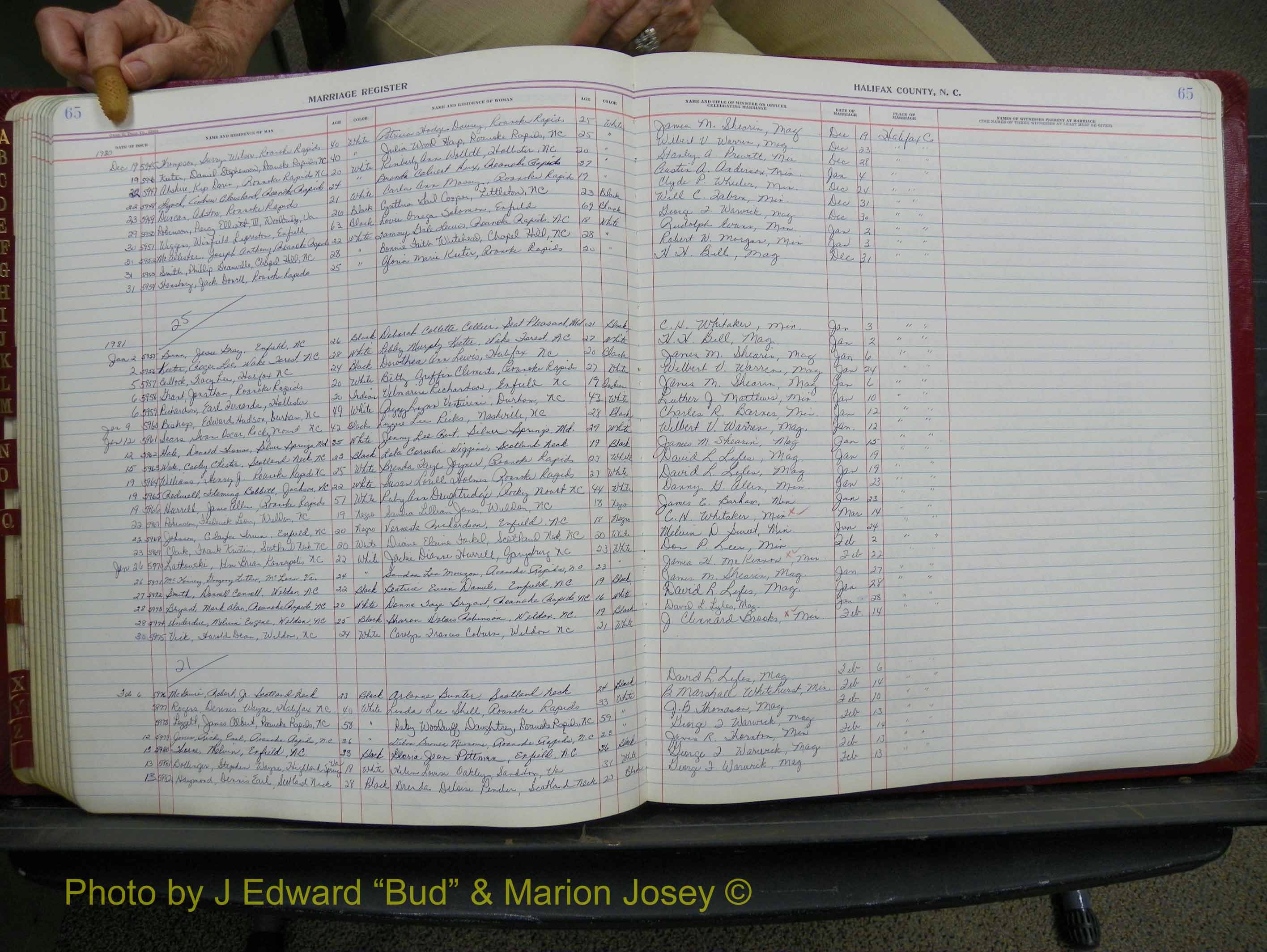 Halifax Marriage Book 18, 1975-1983 P 065.JPG