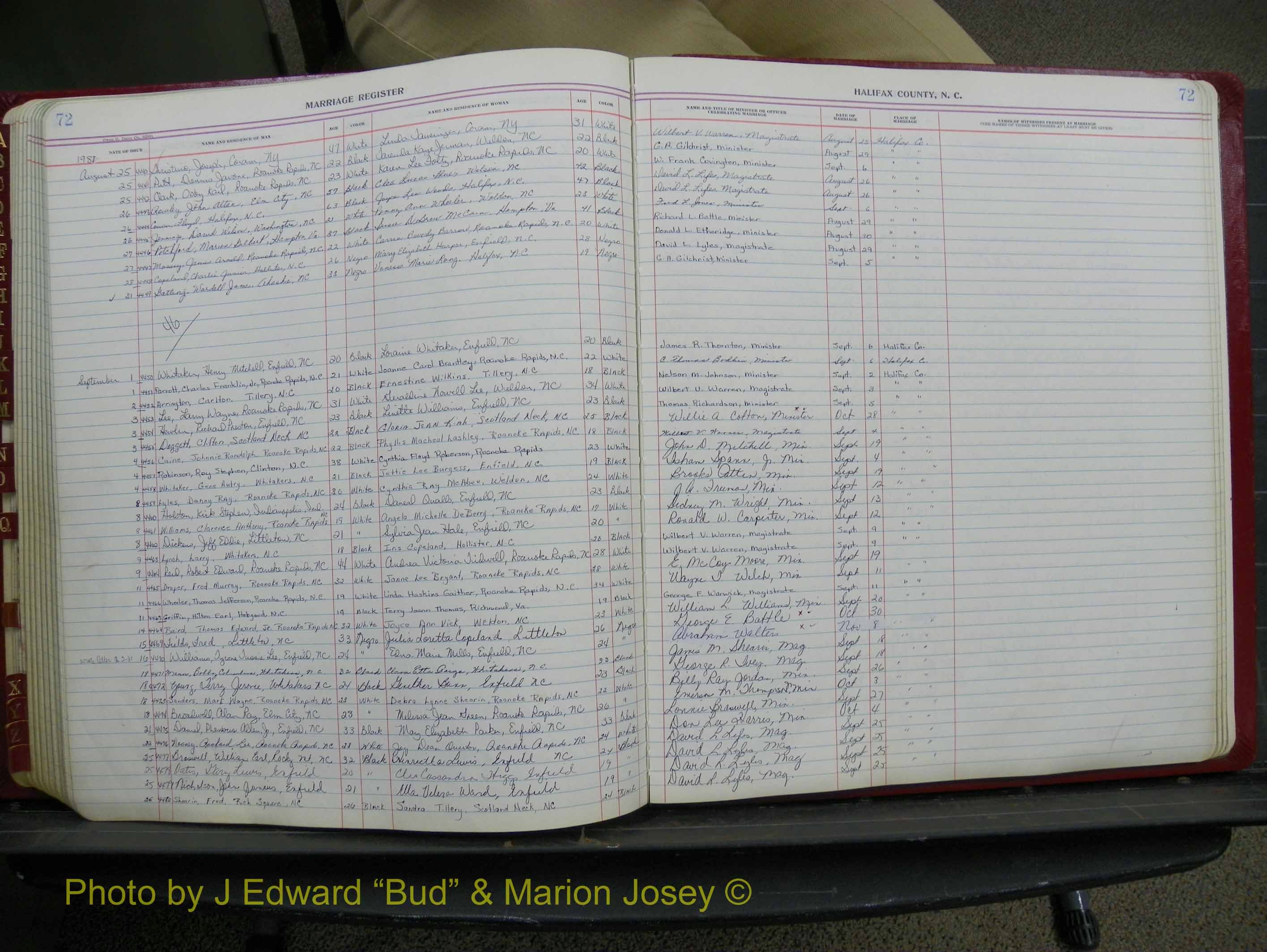 Halifax Marriage Book 18, 1975-1983 P 072.JPG
