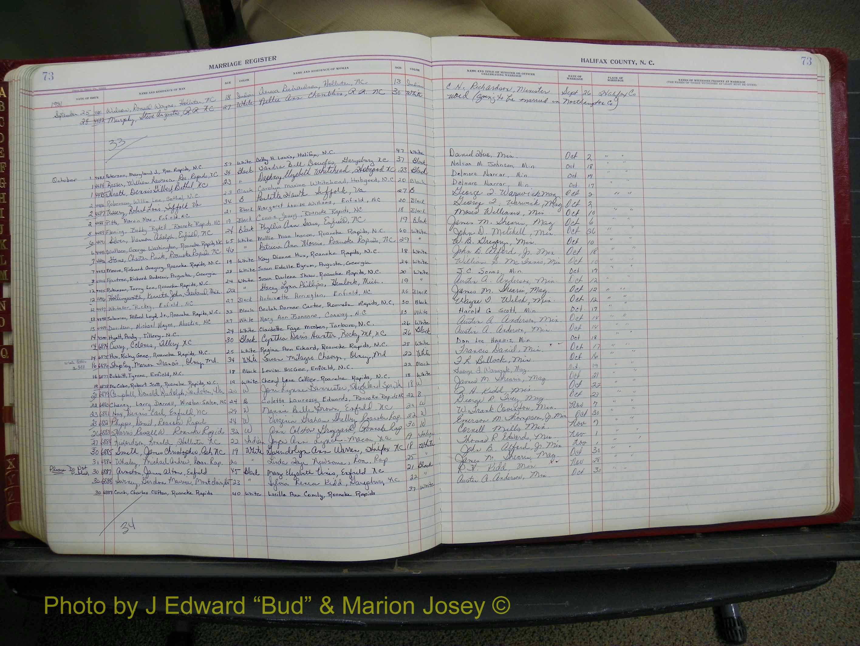 Halifax Marriage Book 18, 1975-1983 P 073.JPG