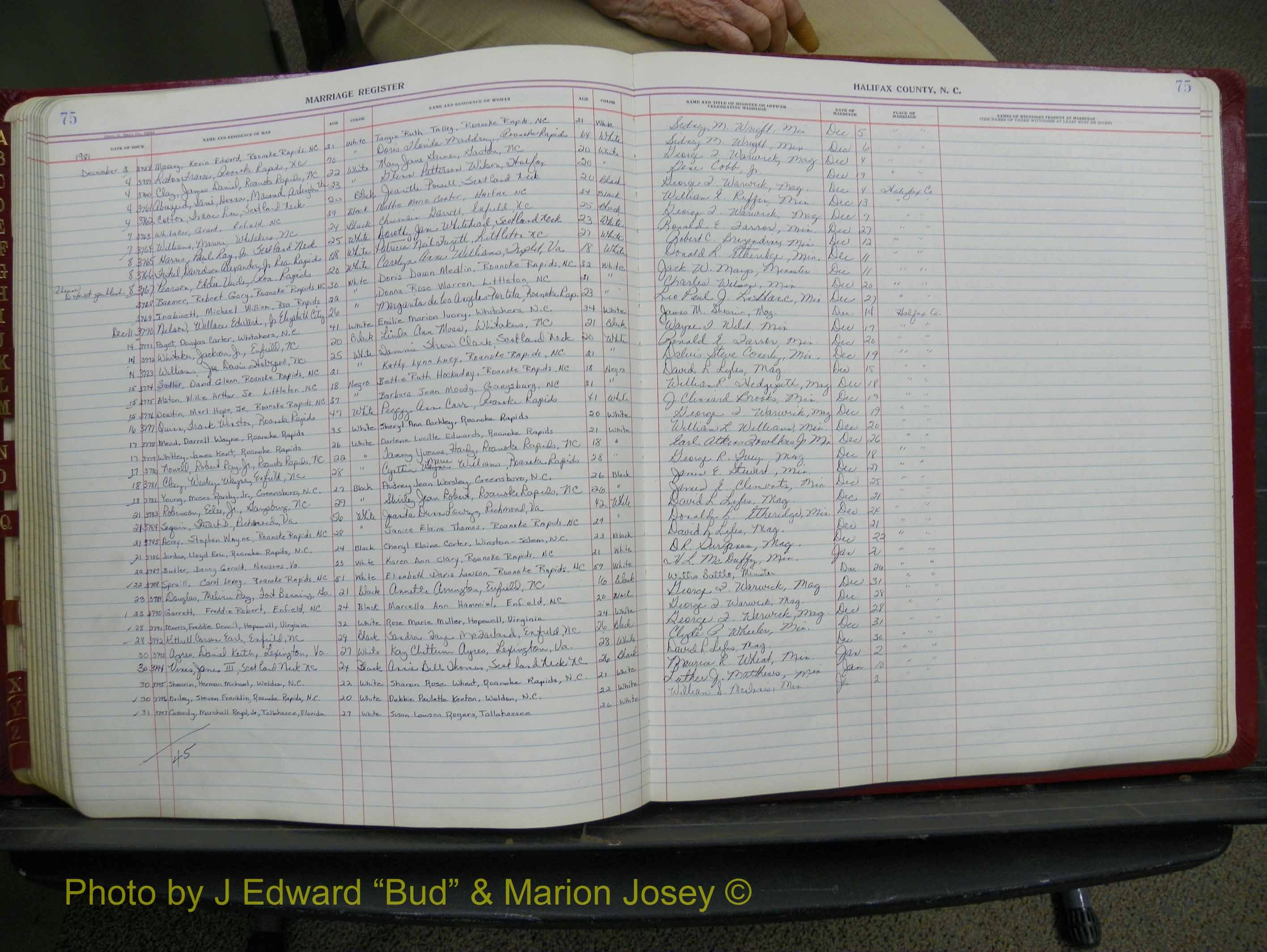 Halifax Marriage Book 18, 1975-1983 P 075.JPG