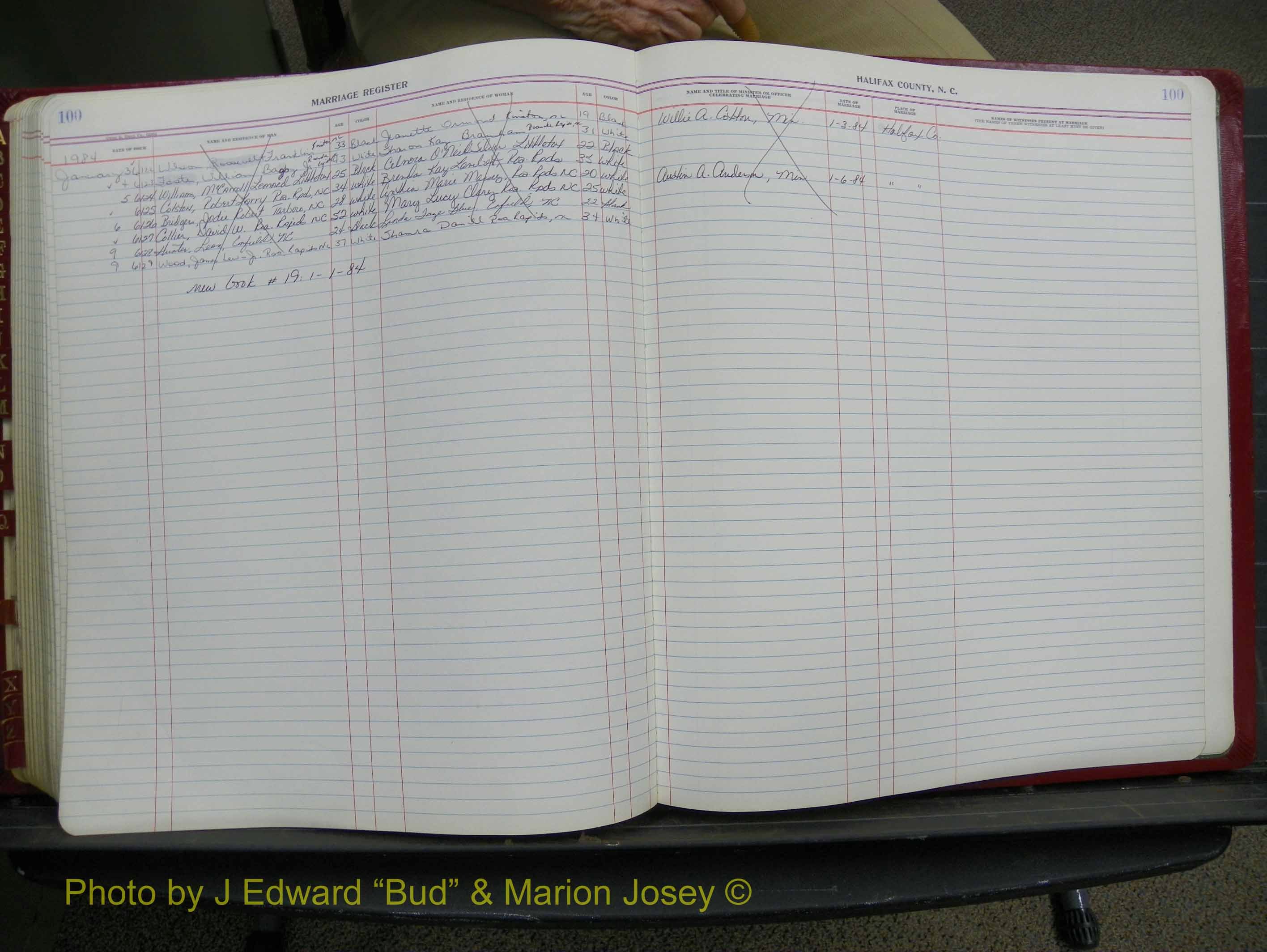 Halifax Marriage Book 18, 1975-1983 P 100.JPG