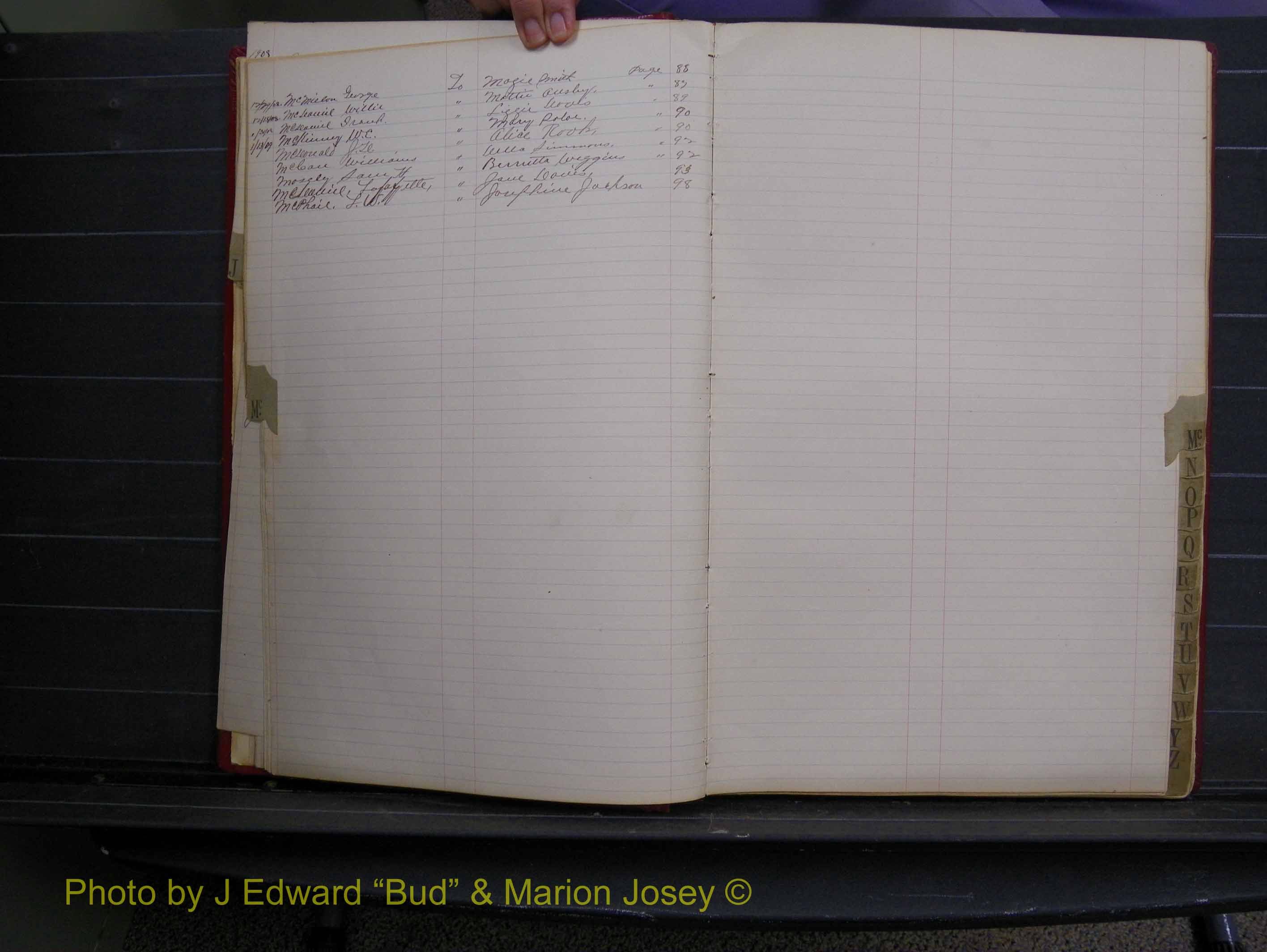 Halifax Marriage Book 6A, 1903-1909 Index Mc.JPG