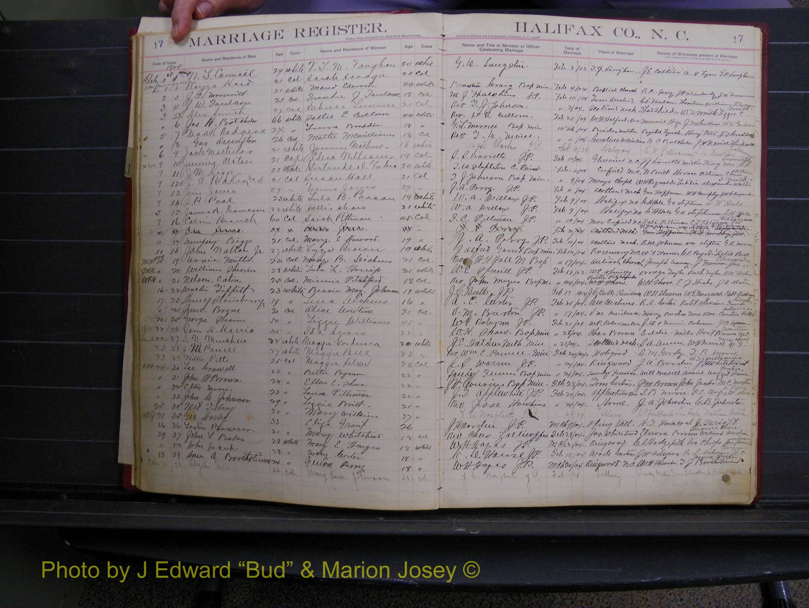 Halifax Marriage Book 6A, 1903-1909 P 17.JPG