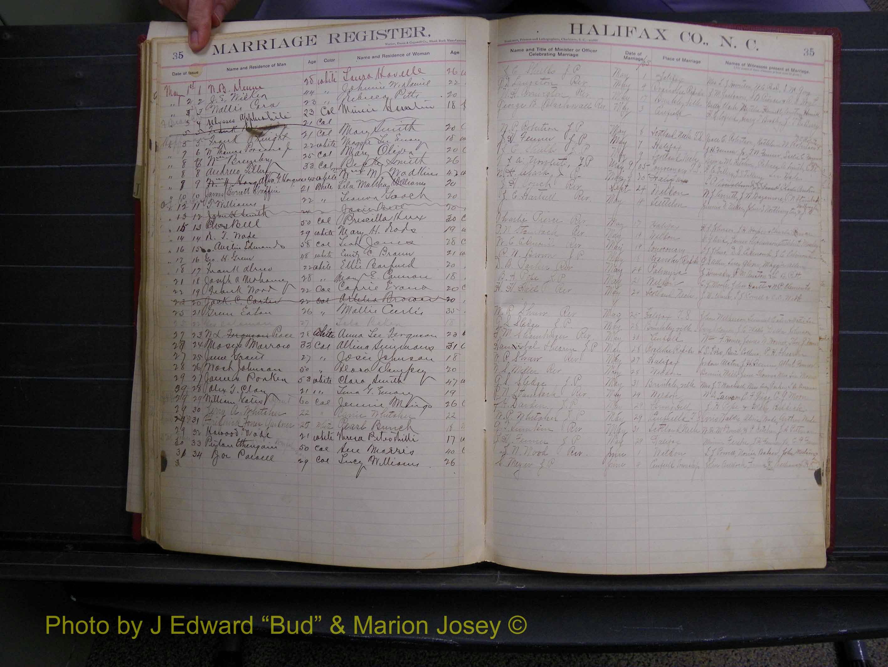 Halifax Marriage Book 6A, 1903-1909 P 35.JPG
