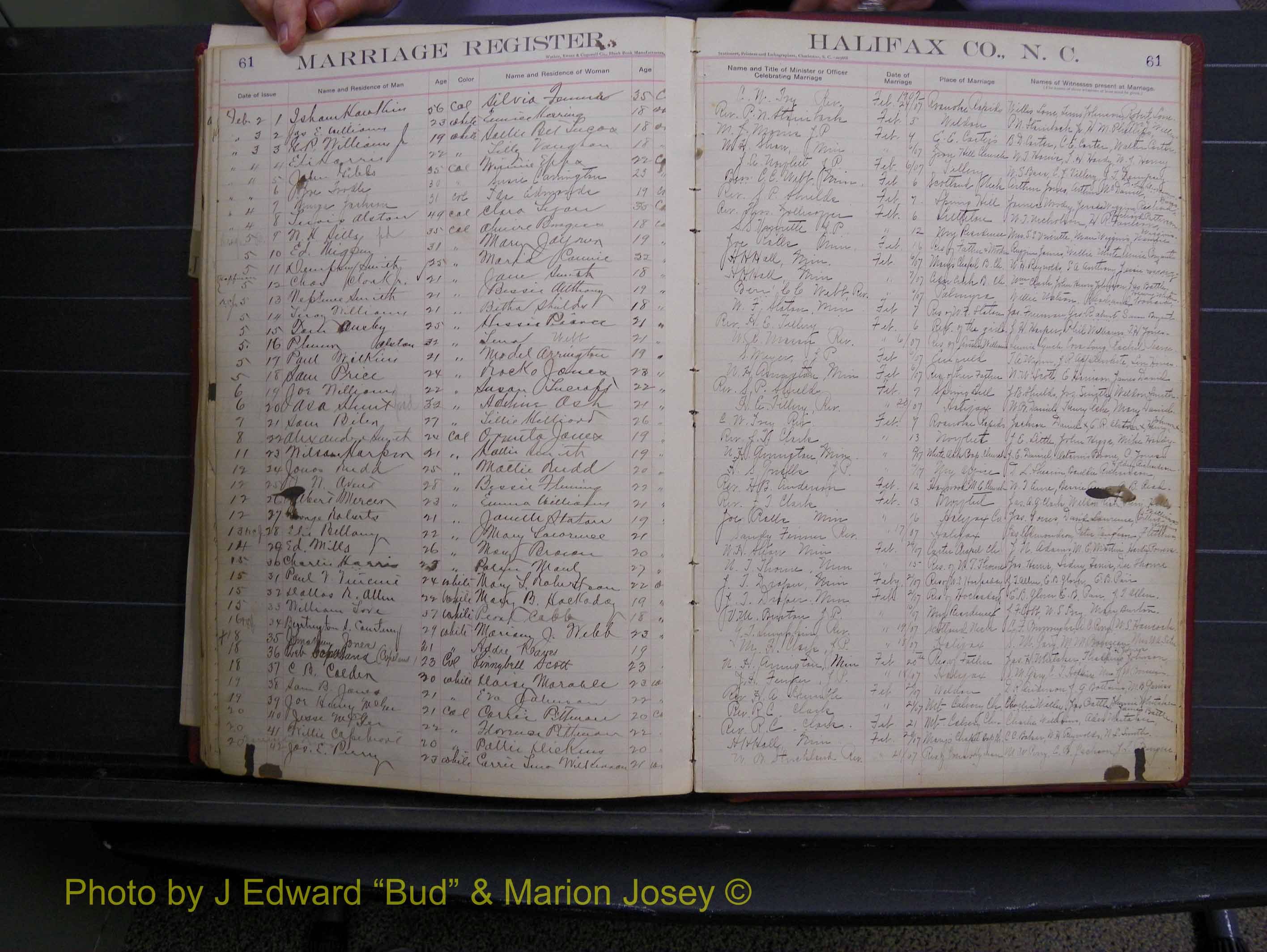 Halifax Marriage Book 6A, 1903-1909 P 61.JPG