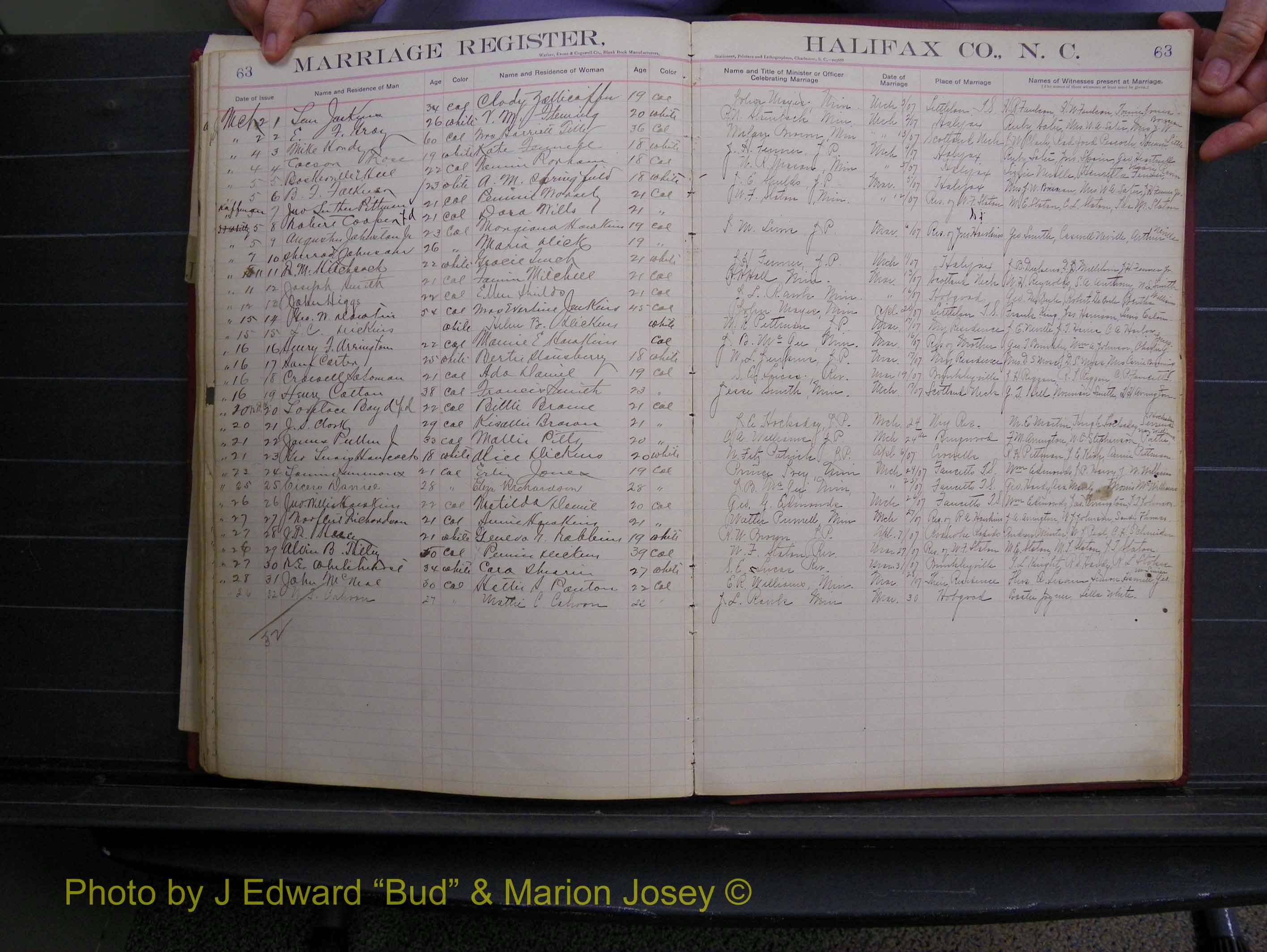 Halifax Marriage Book 6A, 1903-1909 P 63.JPG