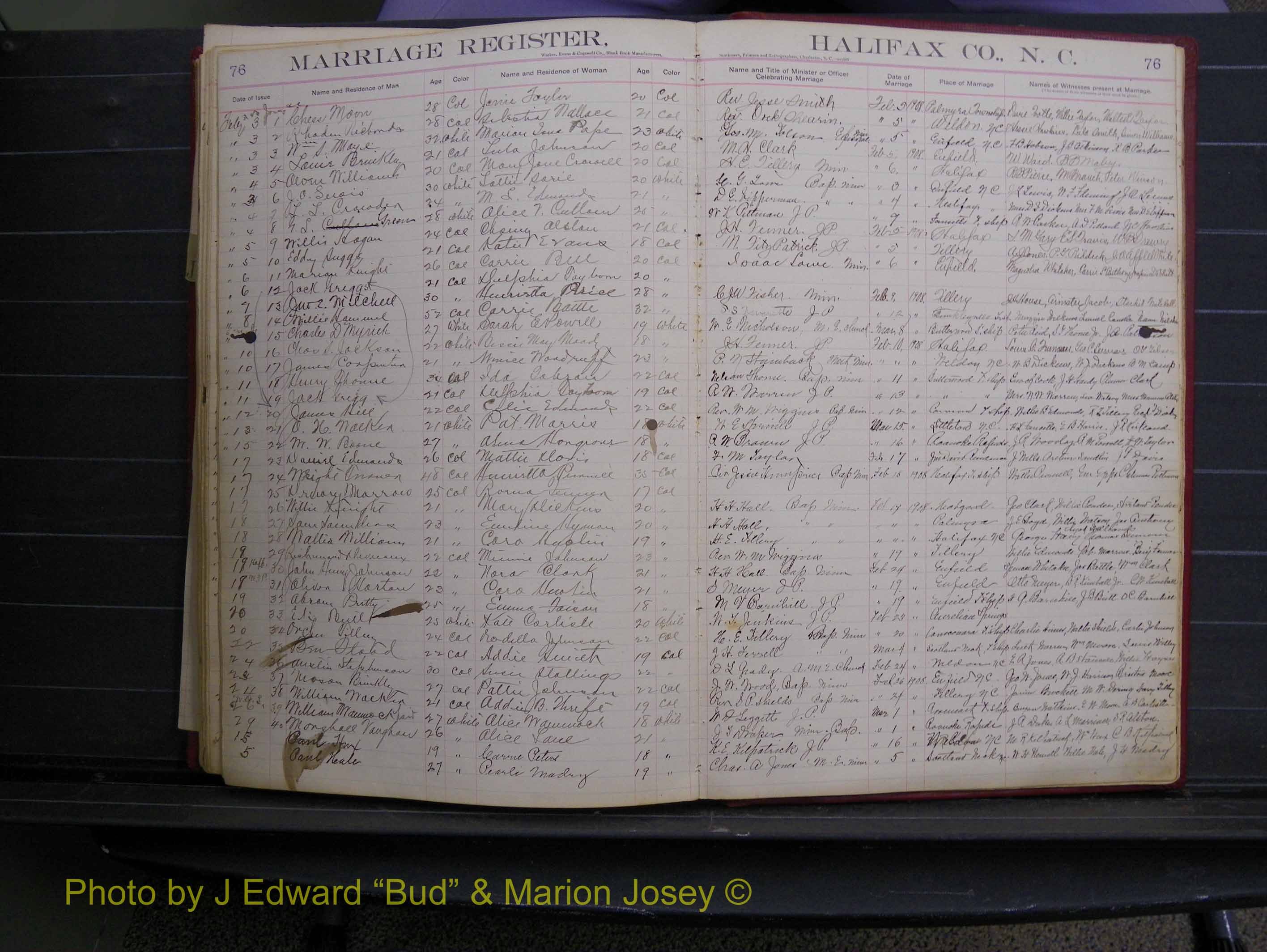 Halifax Marriage Book 6A, 1903-1909 P 76.JPG