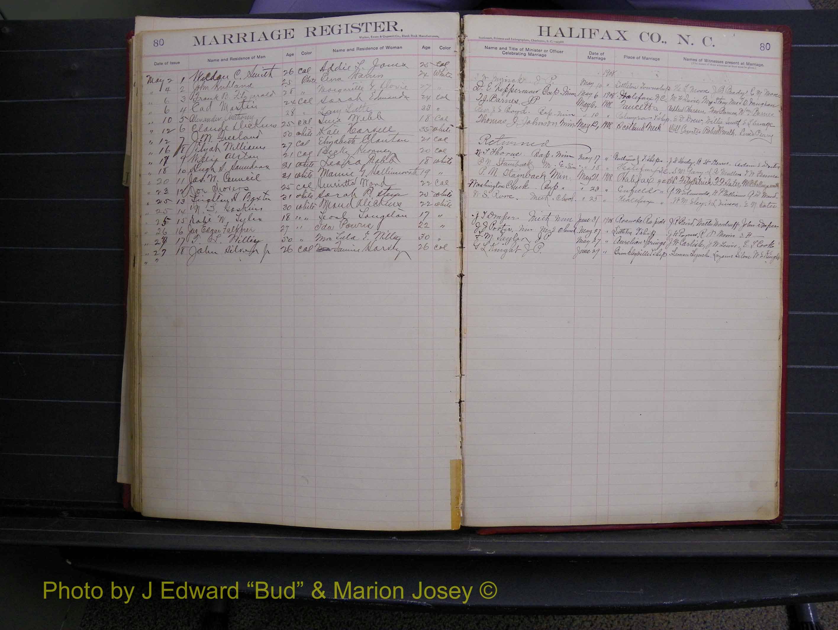 Halifax Marriage Book 6A, 1903-1909 P 80.JPG