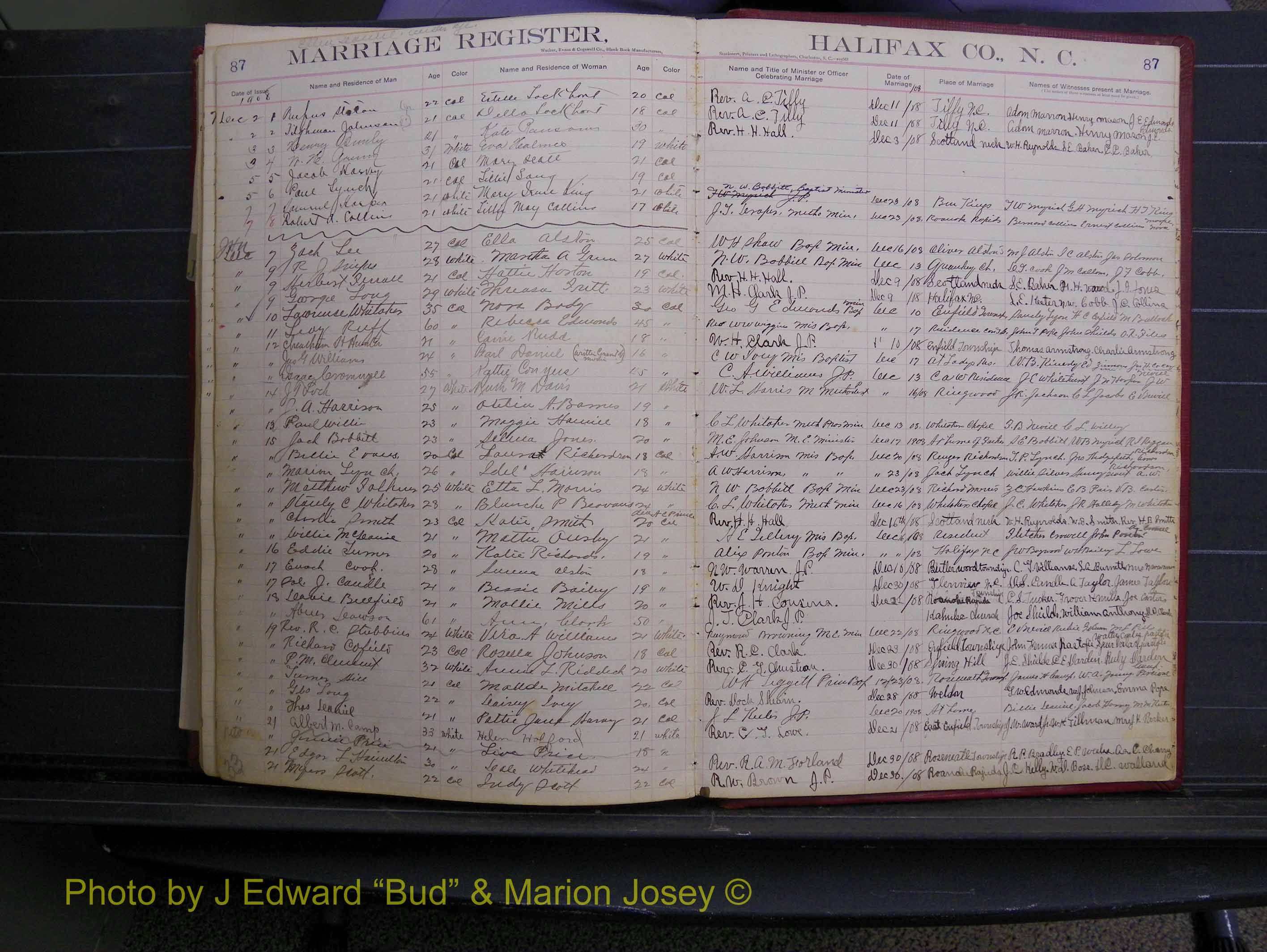 Halifax Marriage Book 6A, 1903-1909 P 87.JPG