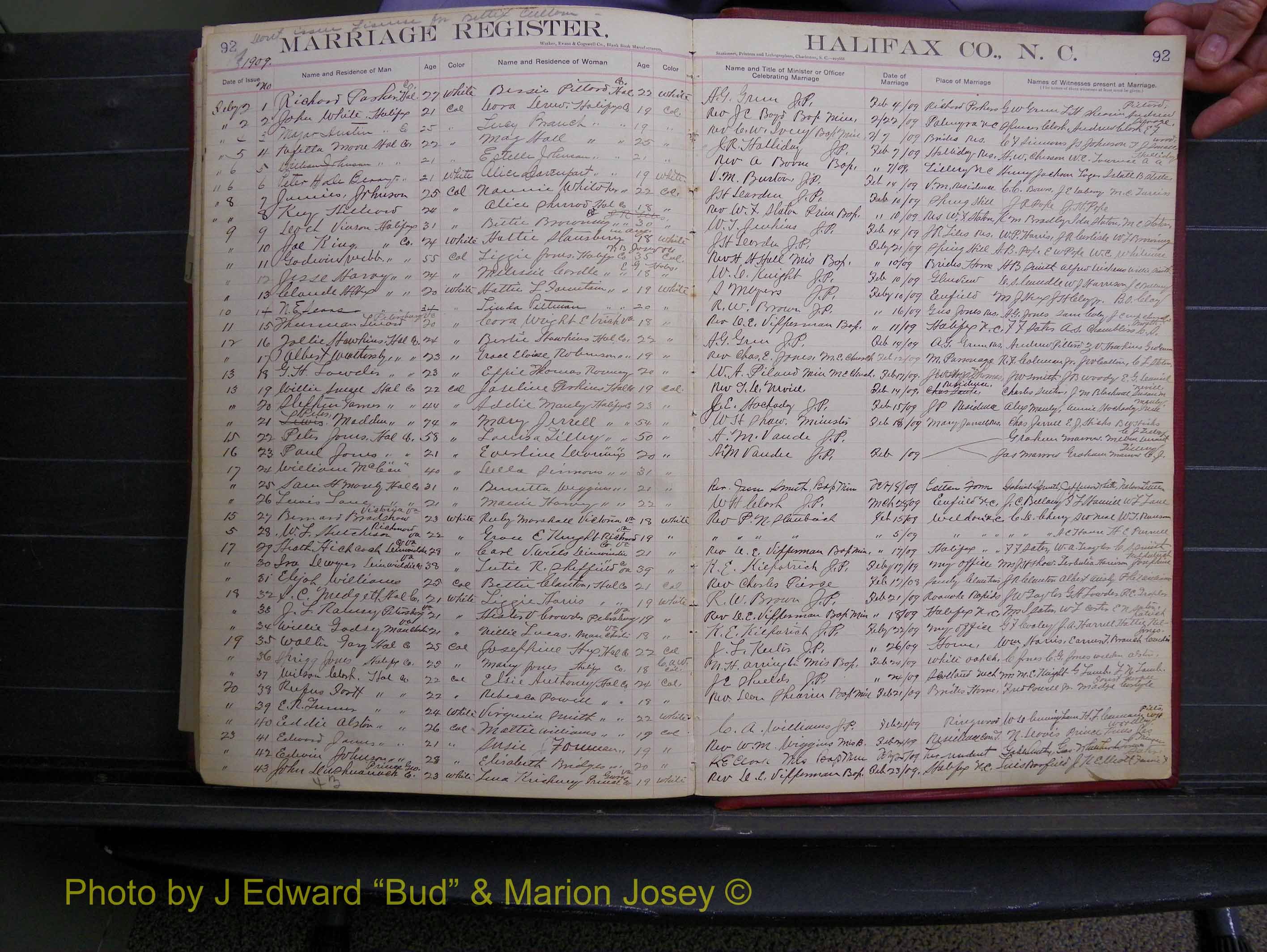 Halifax Marriage Book 6A, 1903-1909 P 92.JPG
