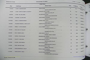 Henderson Co, NC, Births, A - Z, 2000 - 2010, (454).JPG