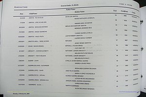 Henderson Co, NC, Births, A - Z, 2000 - 2010, (478).JPG