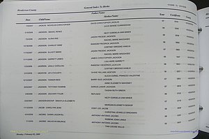 Henderson Co, NC, Births, A - Z, 2000 - 2010, (502).JPG