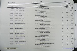 Henderson Co, NC, Births, A - Z, 2000 - 2010, (540).JPG