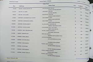 Henderson Co, NC, Births, A - Z, 2000 - 2010, (614).JPG