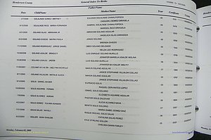 Henderson Co, NC, Births, A - Z, 2000 - 2010, (621).JPG