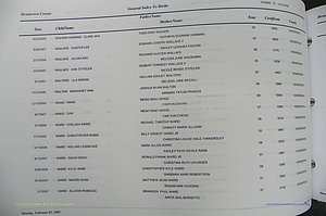 Henderson Co, NC, Births, A - Z, 2000 - 2010, (647).JPG