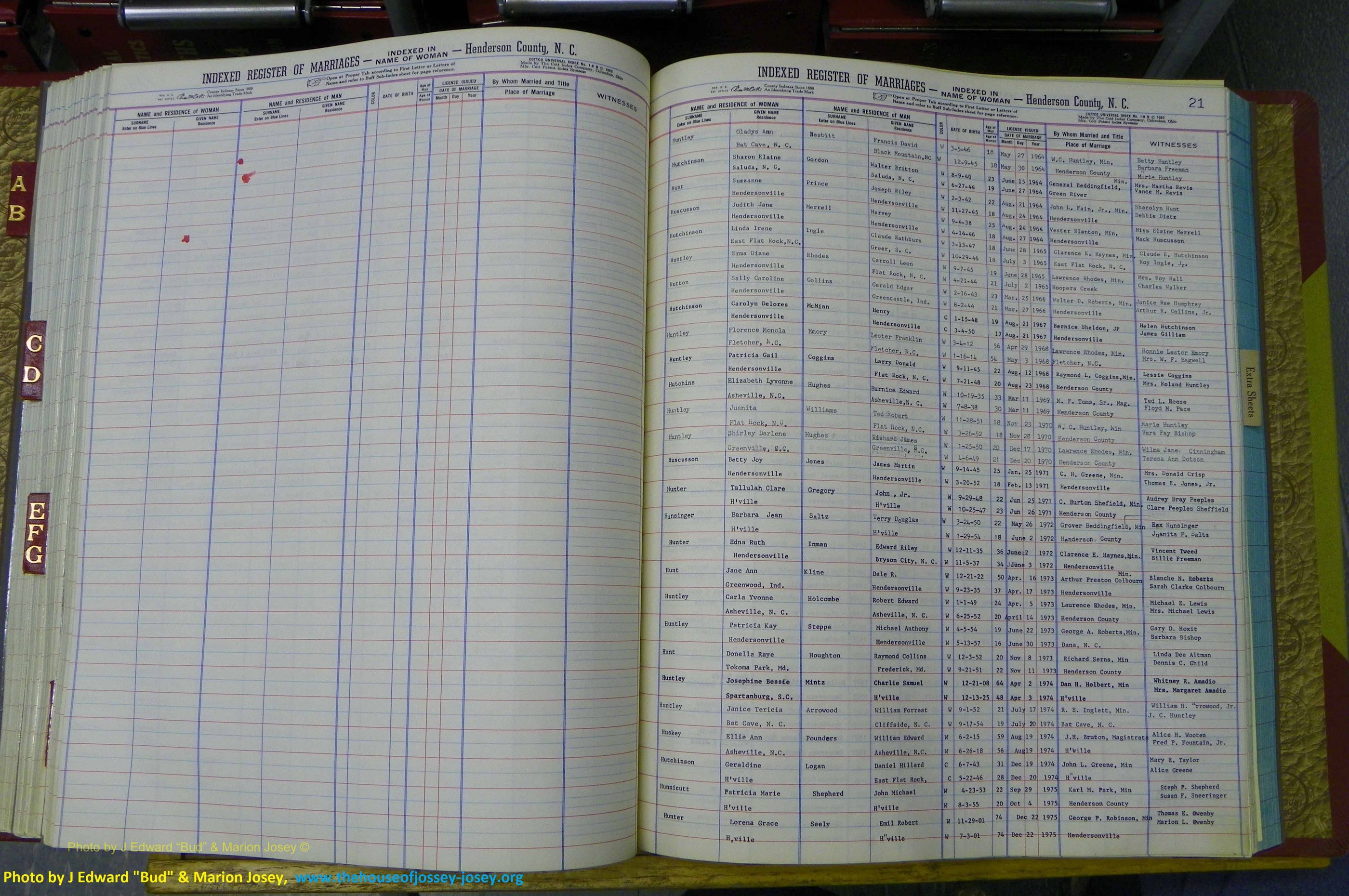 Henderson Co, NC, Marriages Female, A - K, 1964 to 1991, (137).JPG