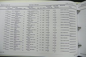 Henderson Co, NC, Marriages Male & Female, 2000 - 2004, (033).JPG