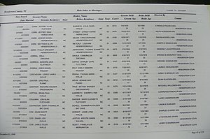 Henderson Co, NC, Marriages Male & Female, 2000 - 2004, (044).JPG