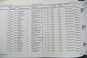 Henderson Co, NC, Marriages Male & Female, 2000 - 2004, (049).JPG