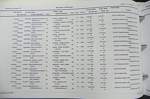 Henderson Co, NC, Marriages Male & Female, 2000 - 2004, (056).JPG