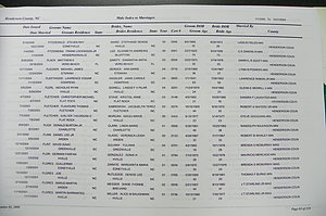 Henderson Co, NC, Marriages Male & Female, 2000 - 2004, (061).JPG