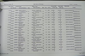 Henderson Co, NC, Marriages Male & Female, 2000 - 2004, (067).JPG