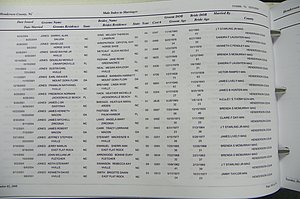 Henderson Co, NC, Marriages Male & Female, 2000 - 2004, (095).JPG