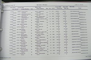 Henderson Co, NC, Marriages Male & Female, 2000 - 2004, (111).JPG