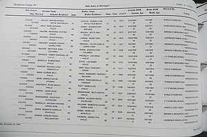 Henderson Co, NC, Marriages Male & Female, 2000 - 2004, (114).JPG