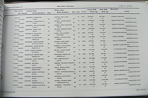 Henderson Co, NC, Marriages Male & Female, 2000 - 2004, (121).JPG
