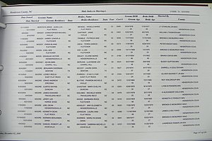 Henderson Co, NC, Marriages Male & Female, 2000 - 2004, (129).JPG