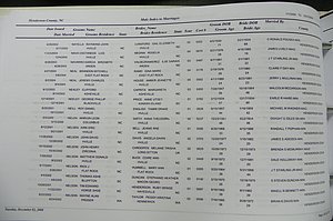 Henderson Co, NC, Marriages Male & Female, 2000 - 2004, (134).JPG
