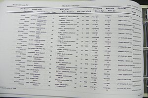 Henderson Co, NC, Marriages Male & Female, 2000 - 2004, (138).JPG