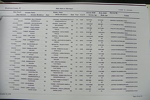 Henderson Co, NC, Marriages Male & Female, 2000 - 2004, (141).JPG