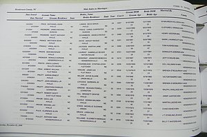 Henderson Co, NC, Marriages Male & Female, 2000 - 2004, (152).JPG