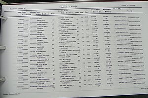 Henderson Co, NC, Marriages Male & Female, 2000 - 2004, (161).JPG